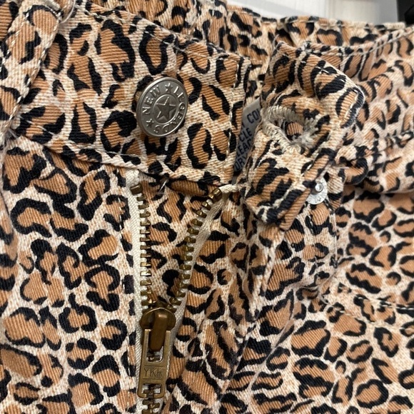 New Legends Girls Vintage Cheetah Print Denim Jeans Size 5 - Picture 9 of 13